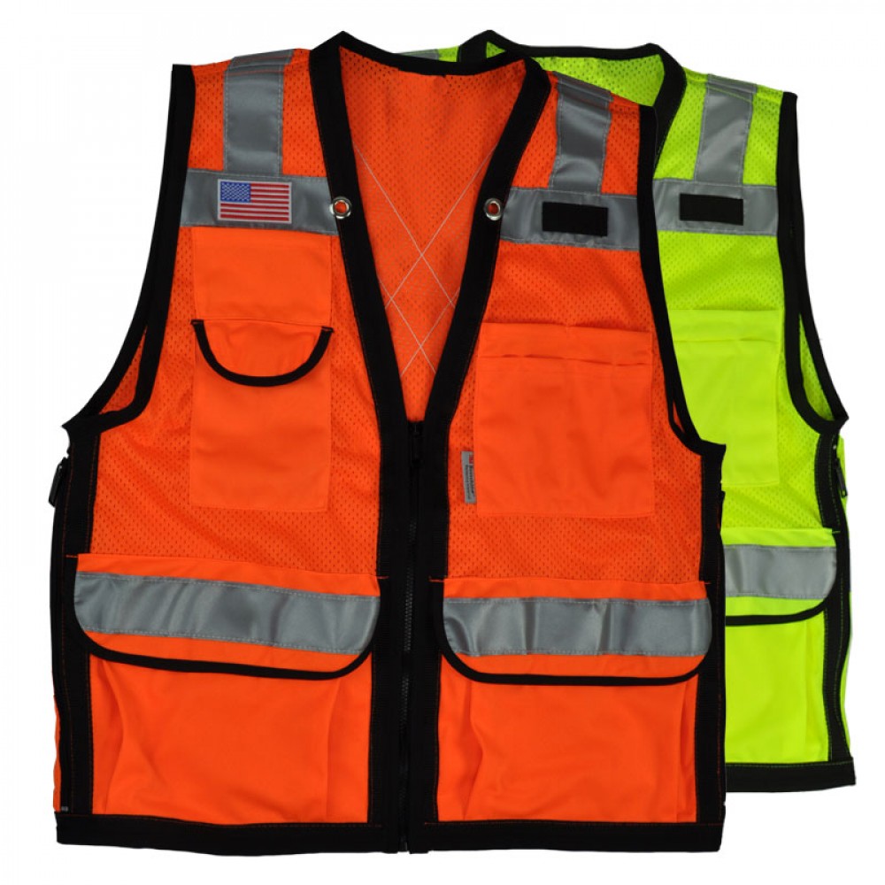 Custom 10 pocket breakaway vest - Class II Breakaway Vests - Hi-Visibility
