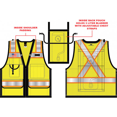 10 Pocket Hydration Vest