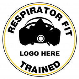 Respirator Fit Trained Decal