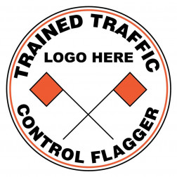 Trained Traffic Control Flagger Decal