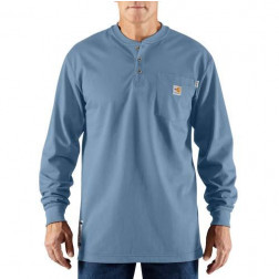 FLAME-RESISTANT FORCE COTTON LONG-SLEEVE HENLEY