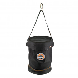 SYNTHETIC LEATHER BOTTOM BUCKET - D-RINGS WITH TOP