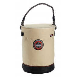 LEATHER BOTTOM BUCKET WITH TOP