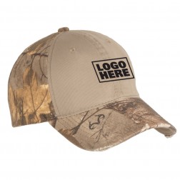 Camo Cap with Contrast Front Panel 