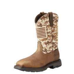 MNS WORKHOG PATRIOT - EARTH/SAND CAMO SAFETY TOE
