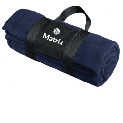 Port Authority Fleece Blanket with Carrying Strap