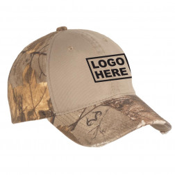 Camo Cap with Contrast Front Panel 