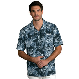 Hawaiian Print Button-Up Shirt