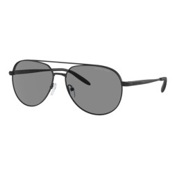 Michael Kors Highlands Sunglasses Matte Black/Dark Grey Solid, Size 60 frame